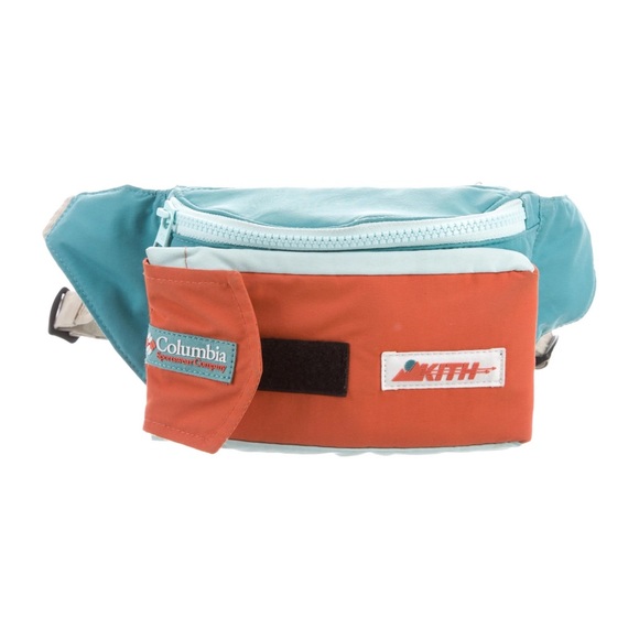 KITH x Columbia Popo Sling Bag Belt Bag Teal Fanny Pack  NWT Sold-Out - Picture 3 of 11